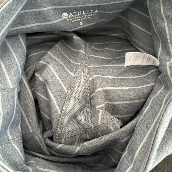 Athleta Stripe Salutation 7/8 Tight Heather Gray - Picture 12 of 12
